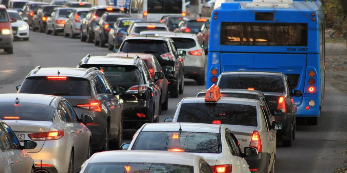 Embouteillage de voitures