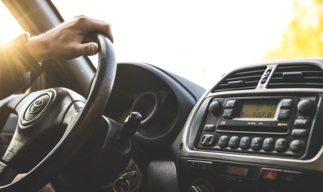 intérieur d'une voiture d'occasion Toyota
